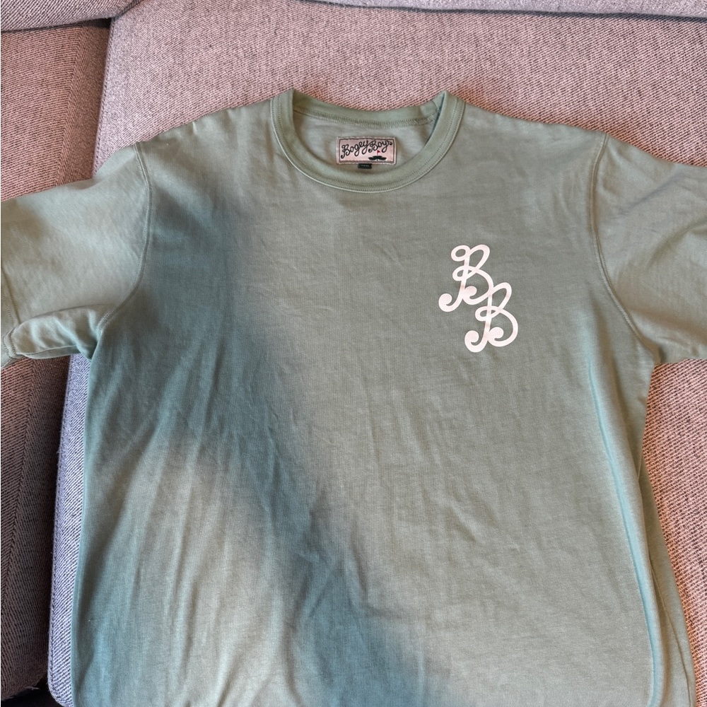 Unisex bogey boys sage green t shirt size medium